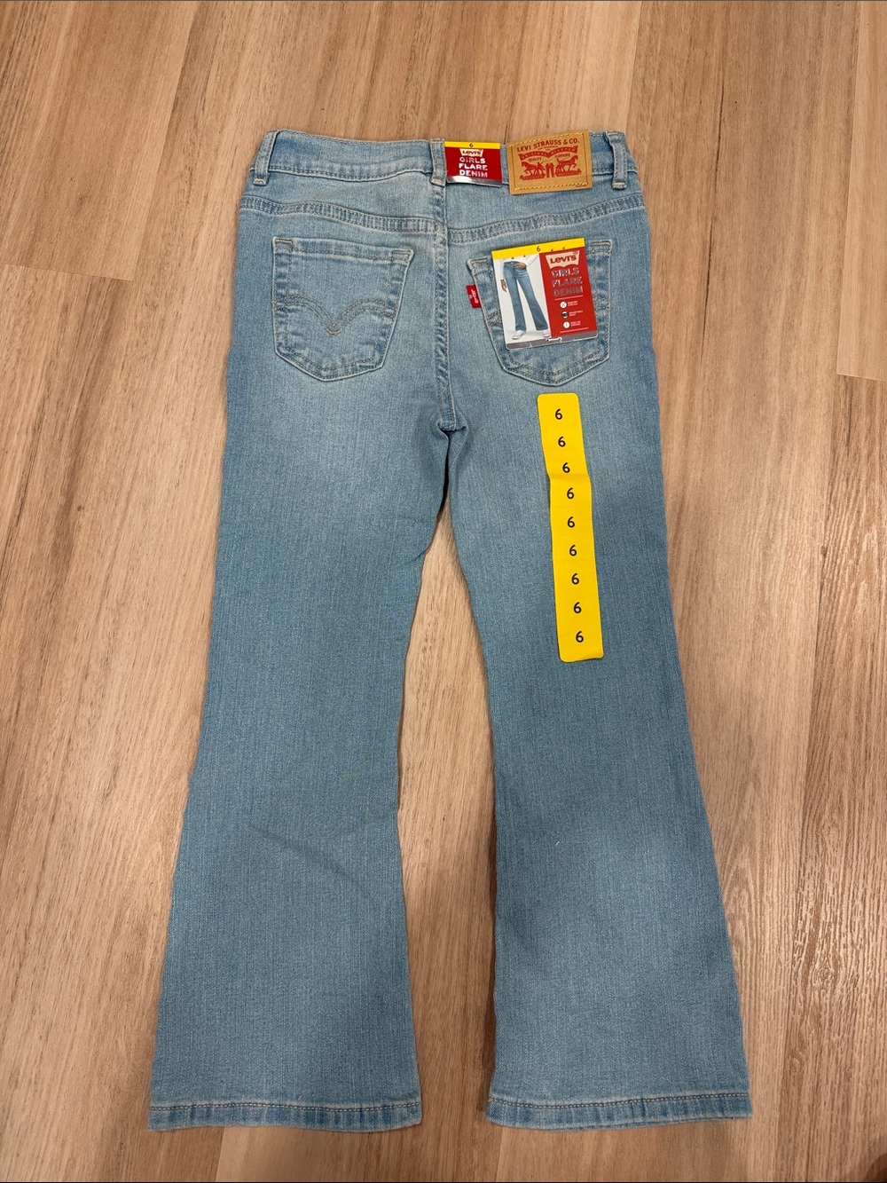 Levi's Light Blue Flared girls size 6 Jeans